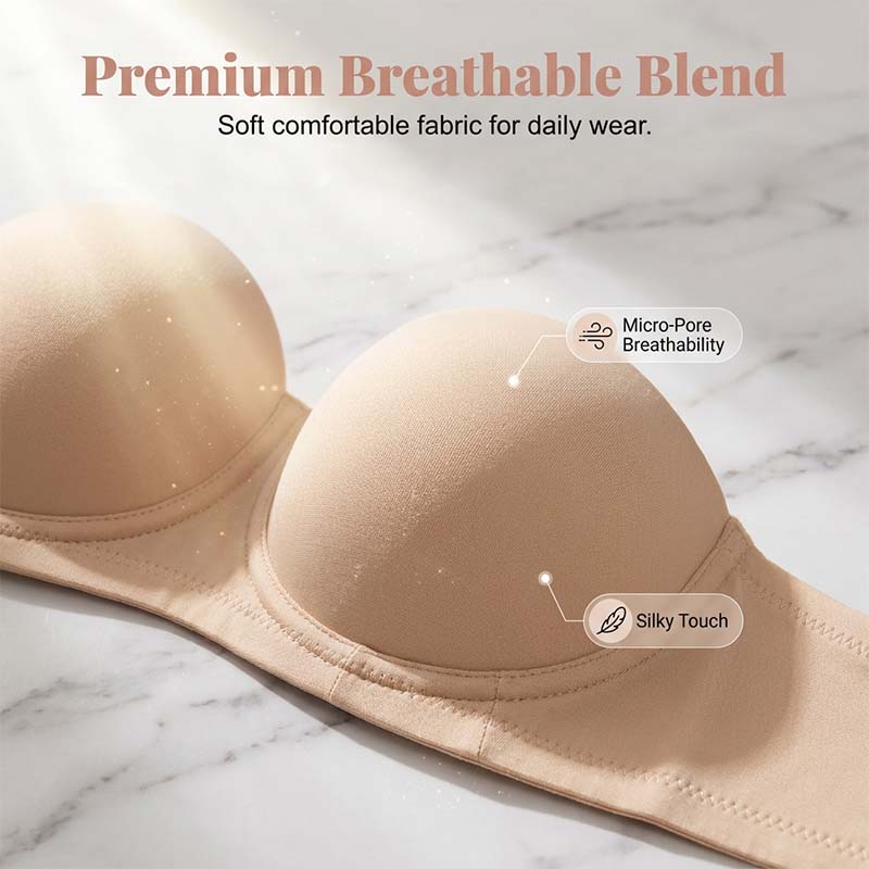 Secure Strapless Underwire Bra