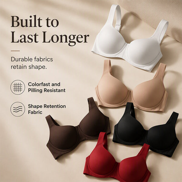 Women's Plus Size Underwire Bra Push Up Anti-Sagging Comfortable Brassiere