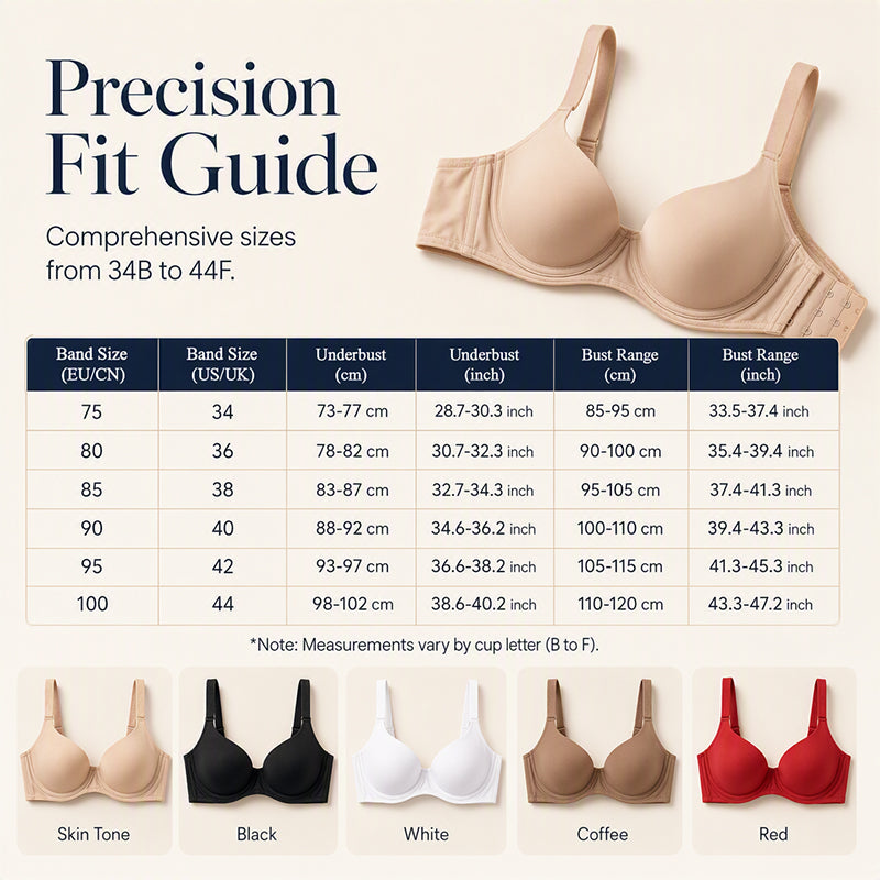 Women's Plus Size Underwire Bra Push Up Anti-Sagging Comfortable Brassiere