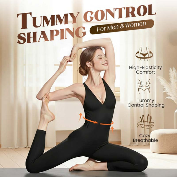🩷High-Stretch V-Neck Jumpsuit