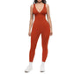 🩷High-Stretch V-Neck Jumpsuit